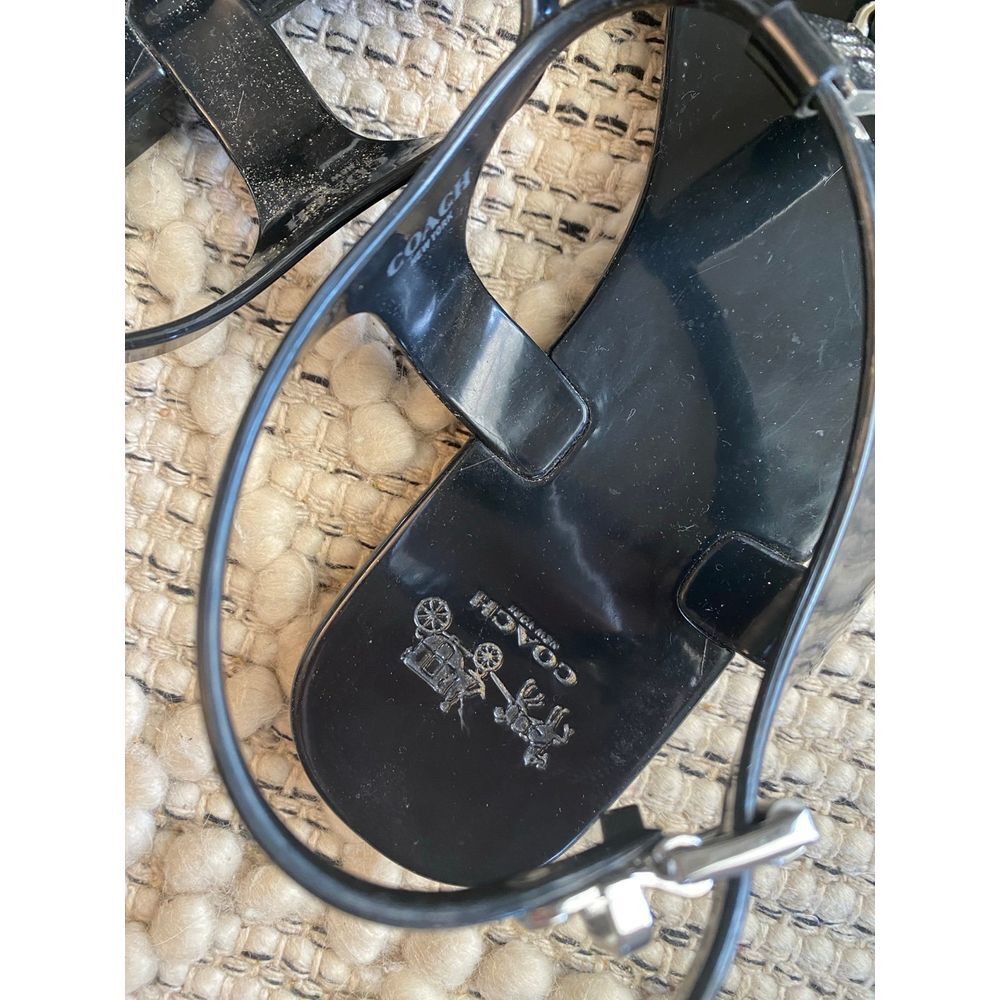 Coach Plato Jelly T strap Sandals size 7‎ - Picture 3 of 5